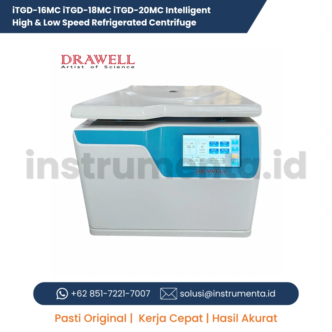 Jual Intelligent High & Low Speed Refrigerated Centrifuge iTGD-16MC iTGD-18MC iTGD-20MC Distributor Resmi